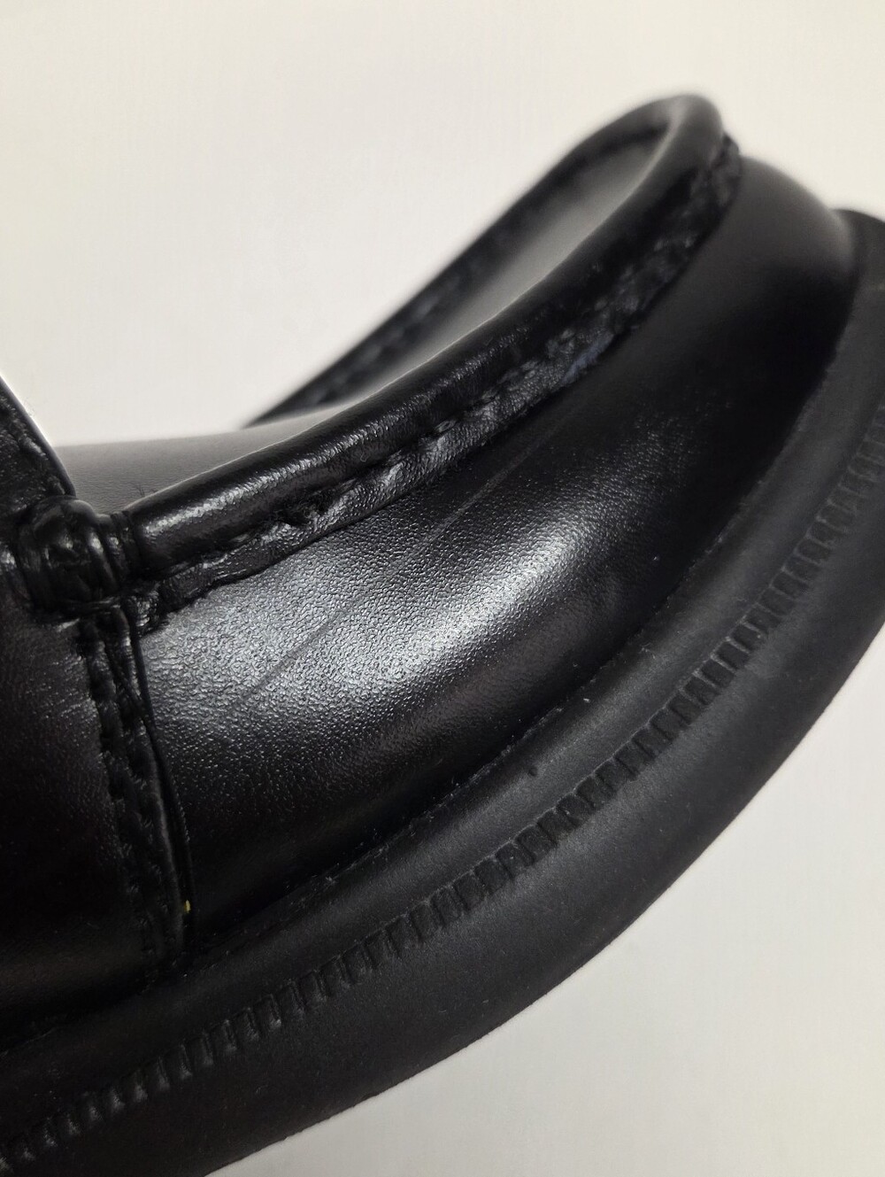 Hush Puppies Gil Black Leather Comfort Shoes Men’s 9 Wide. #0238 - Picture 12 of 12